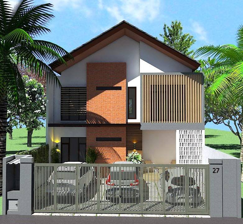 Desain Rumah Tinggal 2 Lantai di Pengadegan