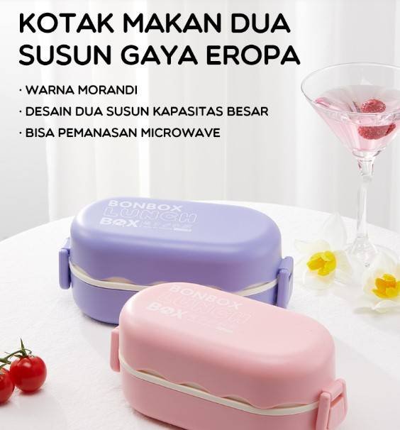 Kotak Makan Dua Susun BTW30301 Bonbox
