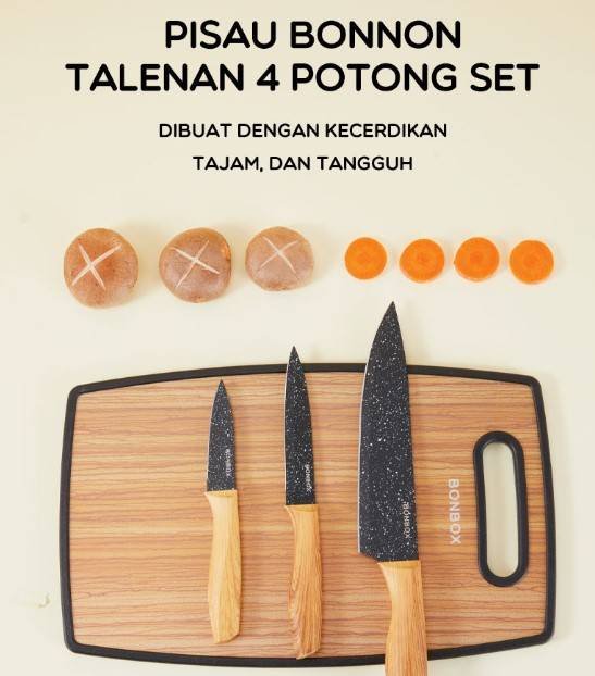 Pisau Dapur Set Pisau & Talenan BKE31116 Bonbox