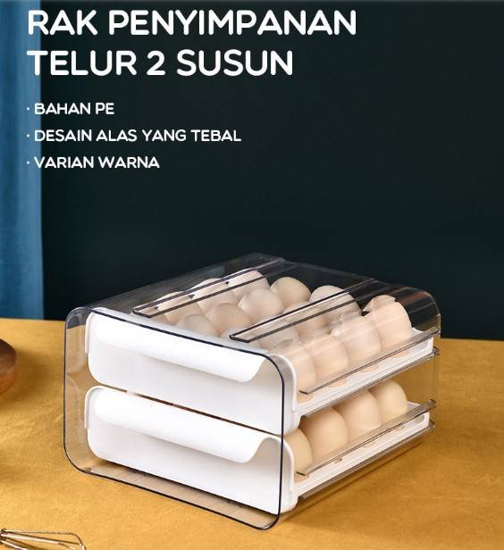 Kotak Penyimpanan Telur Ganda BSB30602 Bonbox