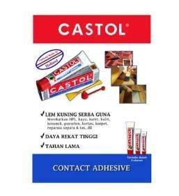 Lem Kuning Castol Contact Adhesive Tube Besar 51cc