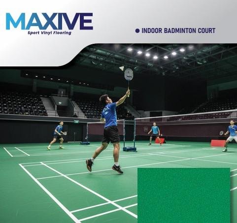 Vinyl Lantai Sport 4.5mm Badminton MAXIVE